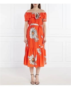 Платье с поясом, оранжевый Desigual