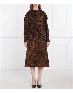 Платье с поясом, коричневый Weekend max mara