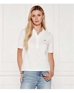 Футболка поло Slim fit, белый Gant