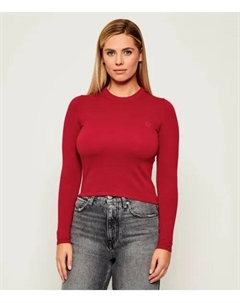 Свитер из Скаллии Slim fit, красный Hugo