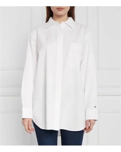 Рубашка Оксфорд ls Oversize fit, белый Tommy hilfiger