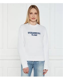 Толстовка Relaxed fit, белый Dsquared2