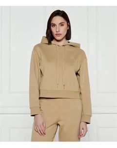 Толстовка с надписью Cropped fit, бежевый Weekend max mara