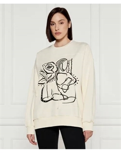 Толстовка Oversize fit, бежевый Desigual