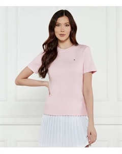 Футболка Slim fit, розовый Tommy hilfiger