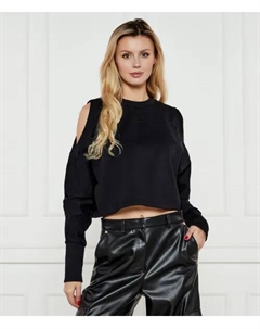 Толстовка Диларис Cropped fit, черный Hugo