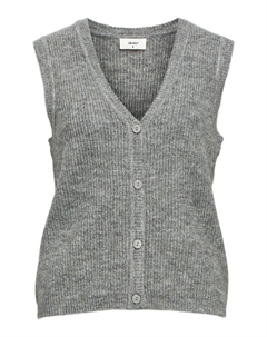 Жилет, средний серый меланж Object