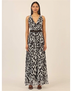 Длинное платье, черный/белый Apart