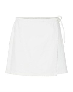 Юбка до колена, белый деним Pieces