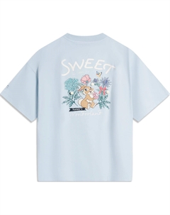 Футболка Sports Life Collection для женщин в облачно-голубом цвете Li-ning