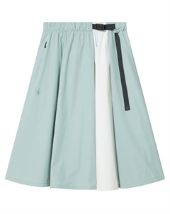 356 STYLE Повседневная длинная юбка женская, известняково-серый зеленый Spyder