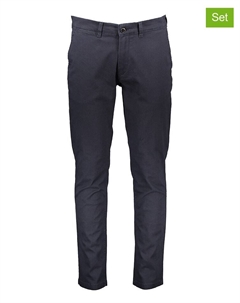 Тканевые брюки, бежевый/темно-синий Jack & jones