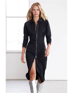 Платье до колена, черный Trendyol