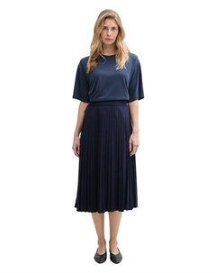 Юбка до колена, темно-синий Tom tailor