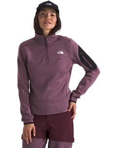 Женская кофта флисовая с молнией до середины груди, темно-фиолетовый The north face