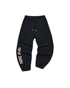 Вязаные спортивные штаны женские черные Fila fusion