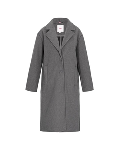 Пальто, серый меланж Mymo
