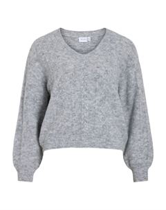 Свитер, средний серый меланж Vila