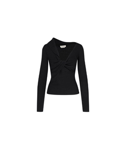 Футболка женская облегающая черная Alexander mcqueen