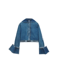 Короткая рубашка с капюшоном 'Jeans Blue', Деним Блю Loewe