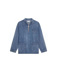 Джинсовая куртка SS23 женская деним синий Celine