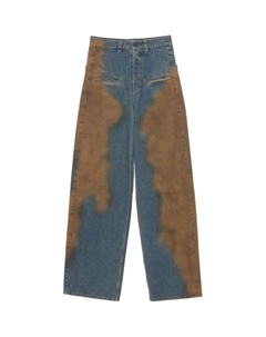 Брюки джинсы с широкими штанинами, синие Uma wang