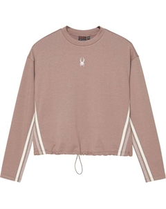 Футболка с рукавом дроп-шилдер женская, сумеречно-фиолетовая Spyder