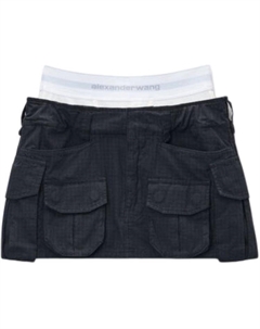 Эластичная юбка-карго с логотипом Asphalt Alexander wang