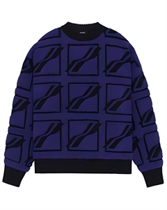 Свитер унисекс фиолетовый We11done