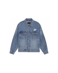 Джинсовая куртка SS24 унисекс синяя We11done