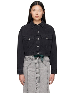 Черная джинсовая куртка Tadia Faded Etoile Isabel marant