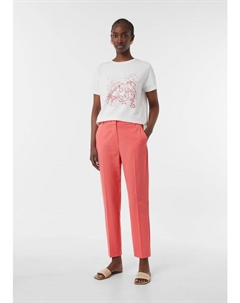 Тканевые брюки, розовый Comma,