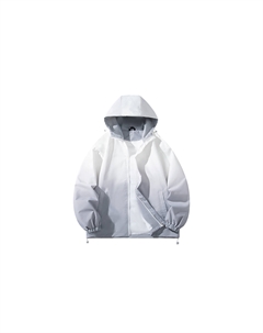 Куртка Unisex, White Gray Gradient (Upgraded Hooded) Bobby abley