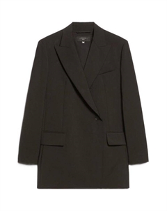 Коллекция Umbro Двубортный Шерстяной Костюм Блейзер Деловой Женский Черный Weekend max mara