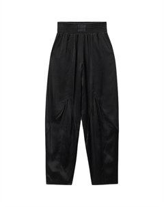 Брюки-бананы с логотипом, черные Alexander wang