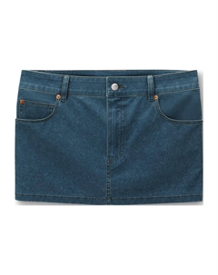 Джиновая мини-юбка, темно-синяя Alexander wang