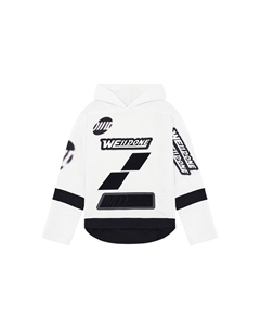 Оверсайз худи с футбольной тематикой Белый We11done