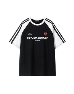 Футболка с коротким рукавом унисекс, черно-белая Red dragonfly