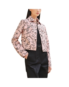 HERMES Куртка женская кварцево-розовая, Quartz Pink Hermès