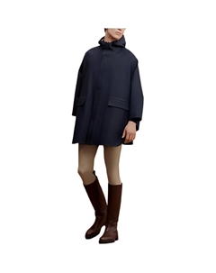 HERMES Плащ унисекс темно-синий, Navy Blue Hermès
