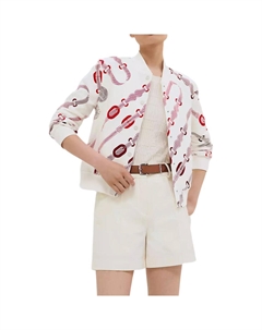 HERMES Женская куртка натурального белого цвета, Natural White Hermès