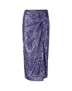 Весна-Лето 2023 Повседневная длинная юбка Женская Фиолетовая Pinko