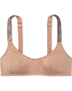 Очень Сексуальный Блестящий Бретельчатый Бралетте с Вырезом Ложкой / Бра Пралине Женское Фруктовое Семечко Конфета, Пралине/Пралине Victoria's secret