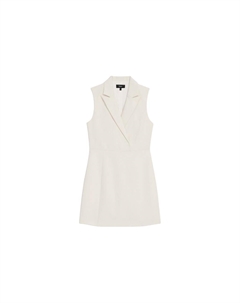 Женское платье без рукавов экрю Theory