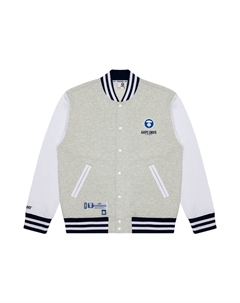 Куртка-бомбер A Bathing APE с принтом логотипа, серо-белая WH2 Aape