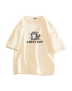 Футболка женская, молочно-белая Miniso