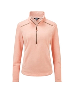 Женский эко-пуловер rolpa на молнии - флисовый пуловер, красный Sherpa.