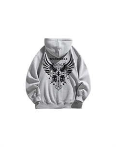 Свитшот унисекс, вересково-серый [Утепленный, на флисе] Jeanswest