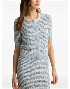 Топ с пайетками, синий St. john