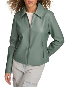 Женская куртка из искусственной кожи, темно-зеленый Levi's®